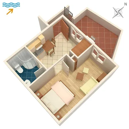 Apartman With Parking Space Postira, Brac - 2913 *